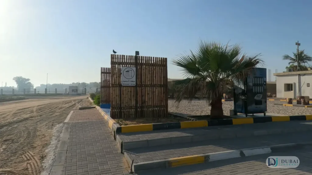Al Hamriyah beach shower area