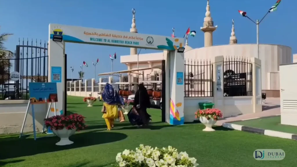 Al Hamriyah beach entrance