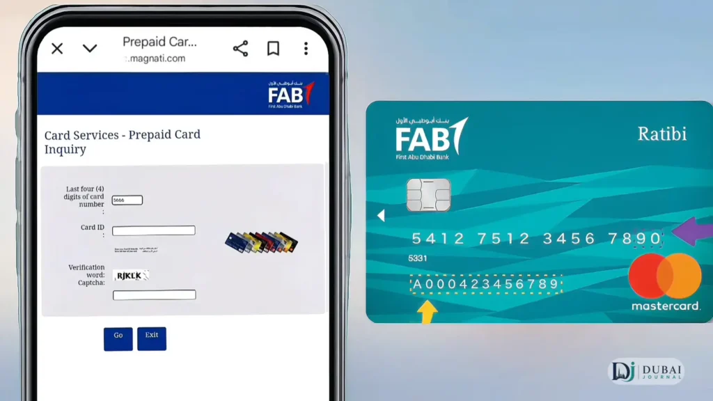 FAB balance on Magnati prepaid portal