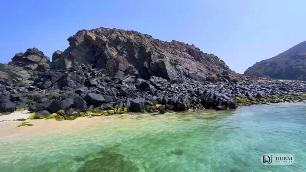 Khorfakkan beach shark island