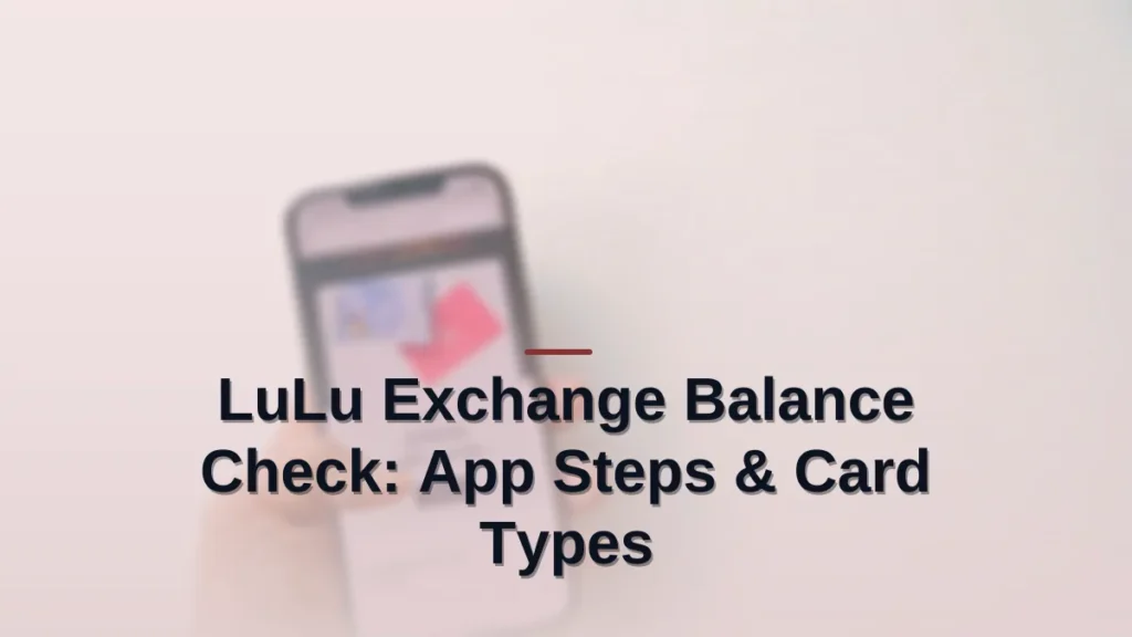 Lulu exchange balance check