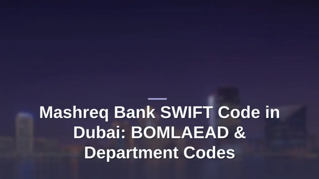 mashreq bank swift code dubai