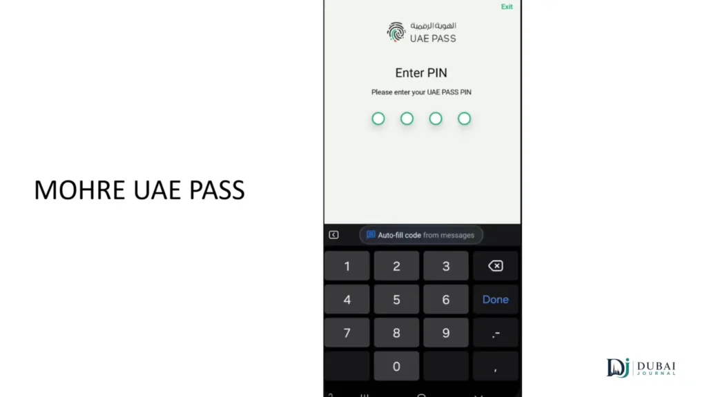 MOHRE login with UAE PASS