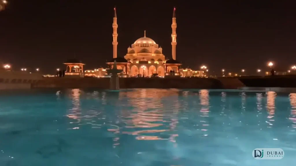 Sharjah Mosque night view