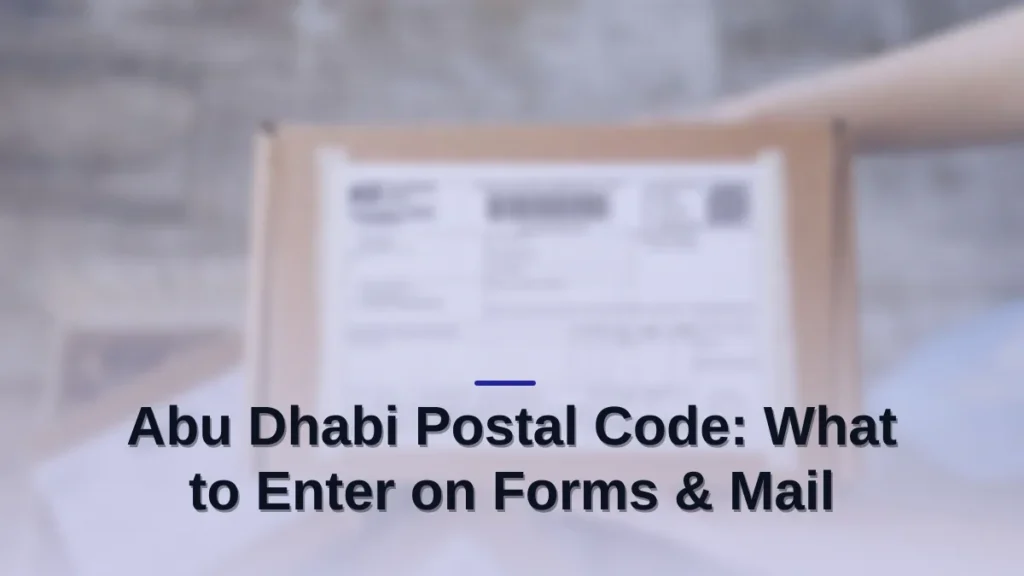 Abu dhabi postal code