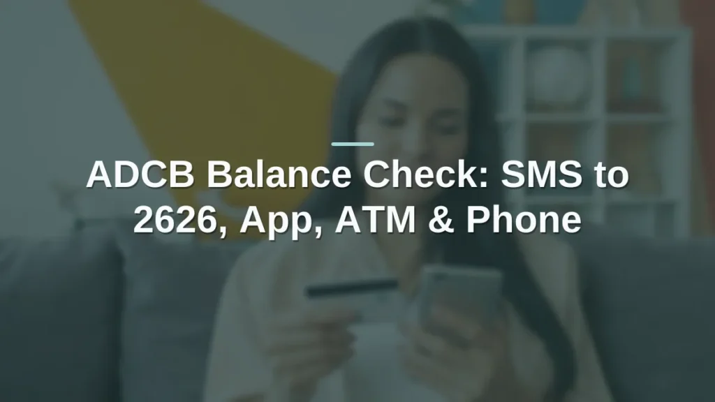 ADCB balance check
