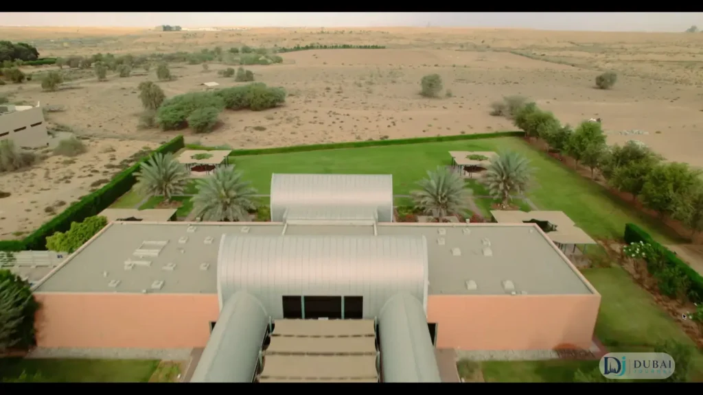 Arabia's Wildlife Centre entrance lobby with reception desk in Sharjah