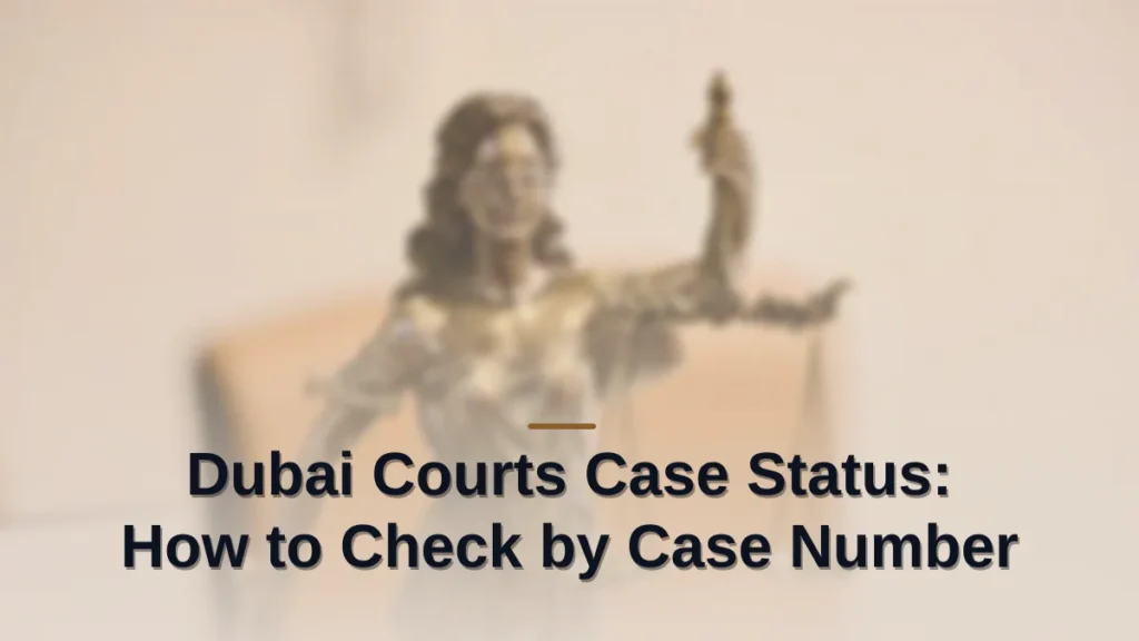 dubai courts case status