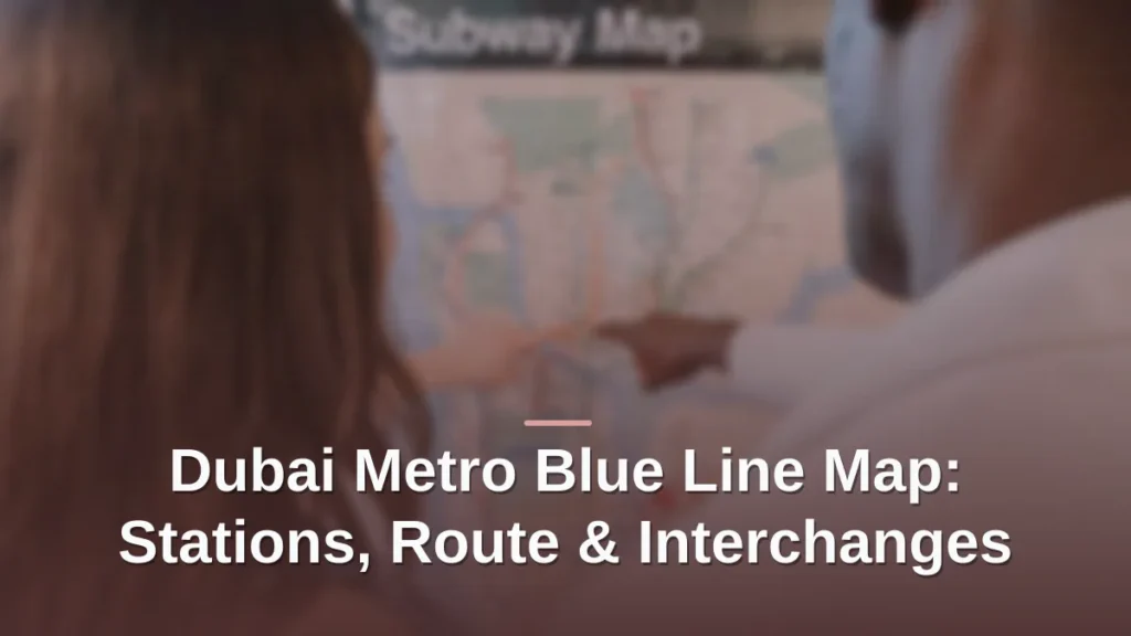 dubai metro blue line map