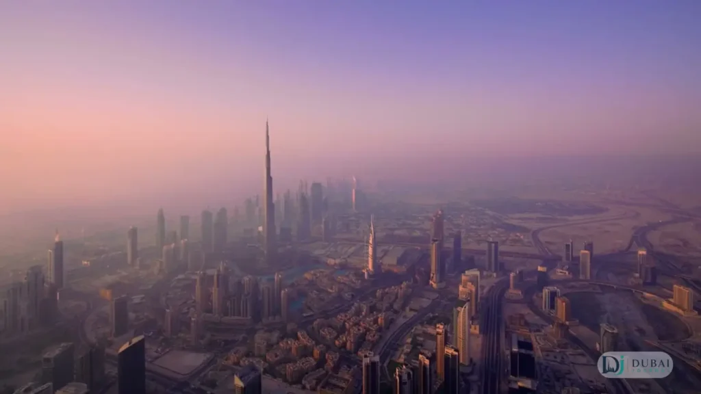 Dubai skyline from above