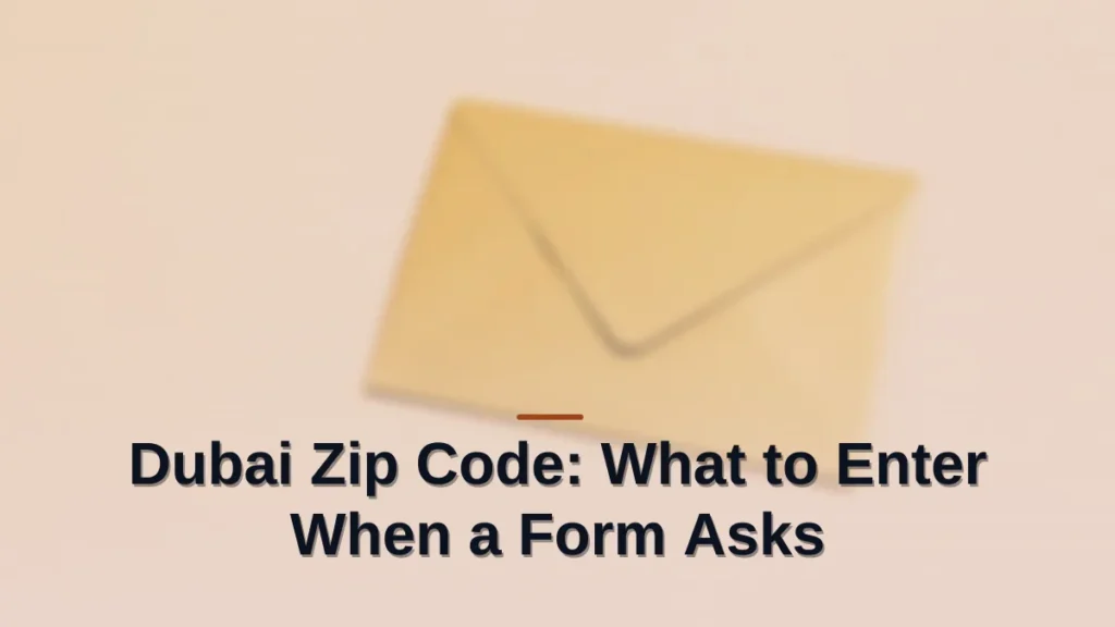 Dubai zip code
