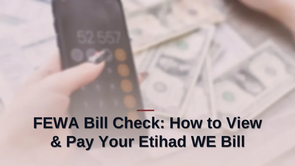 Fewa bill check