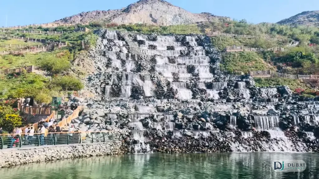 Hanging Gardens waterfall from mountain