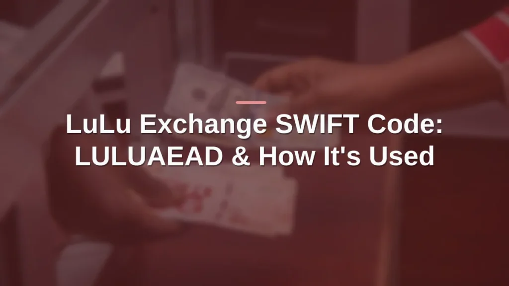 LuLu Exchange SWIFT code