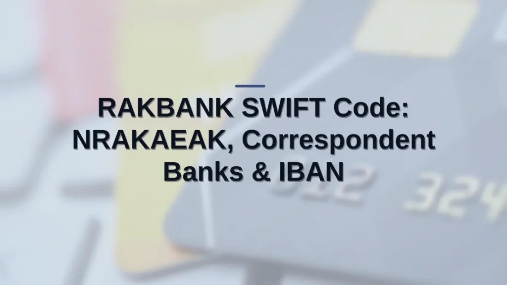 RAKBANK SWIFT code