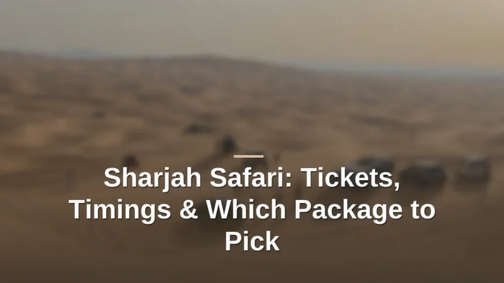 Sharjah safari
