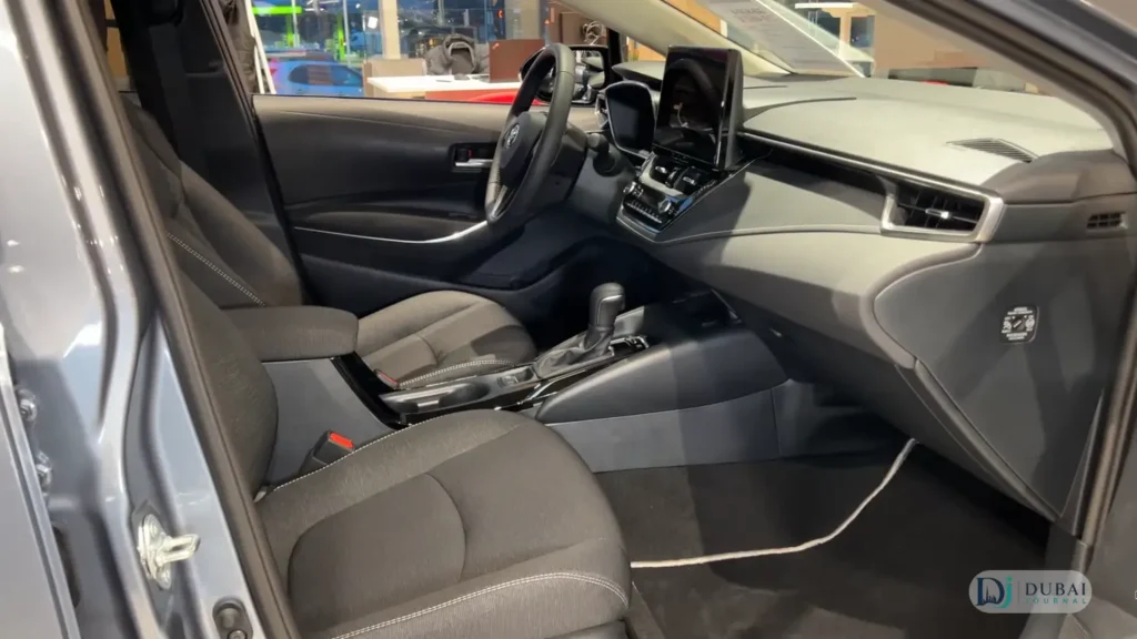 Toyota Corolla interior dashboard and cabin