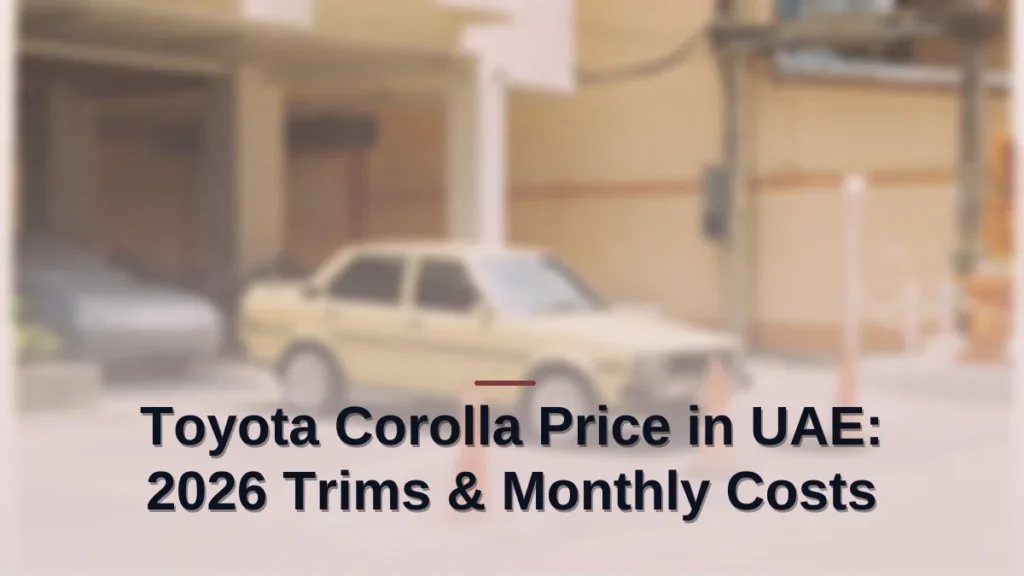 toyota corolla price in uae